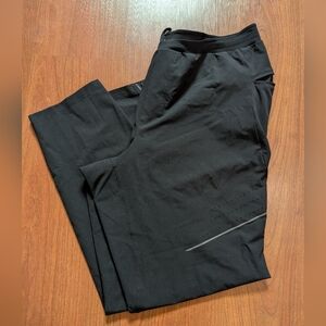 lululemon Fast and Free Running Pant Men's Size XL Black Reflective LM5AXLS